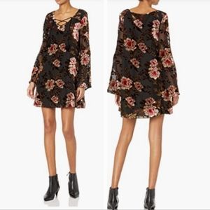 🖤Anthropologie Cashmere and Cupcakes Burnout dress Bell sleeves size Lar